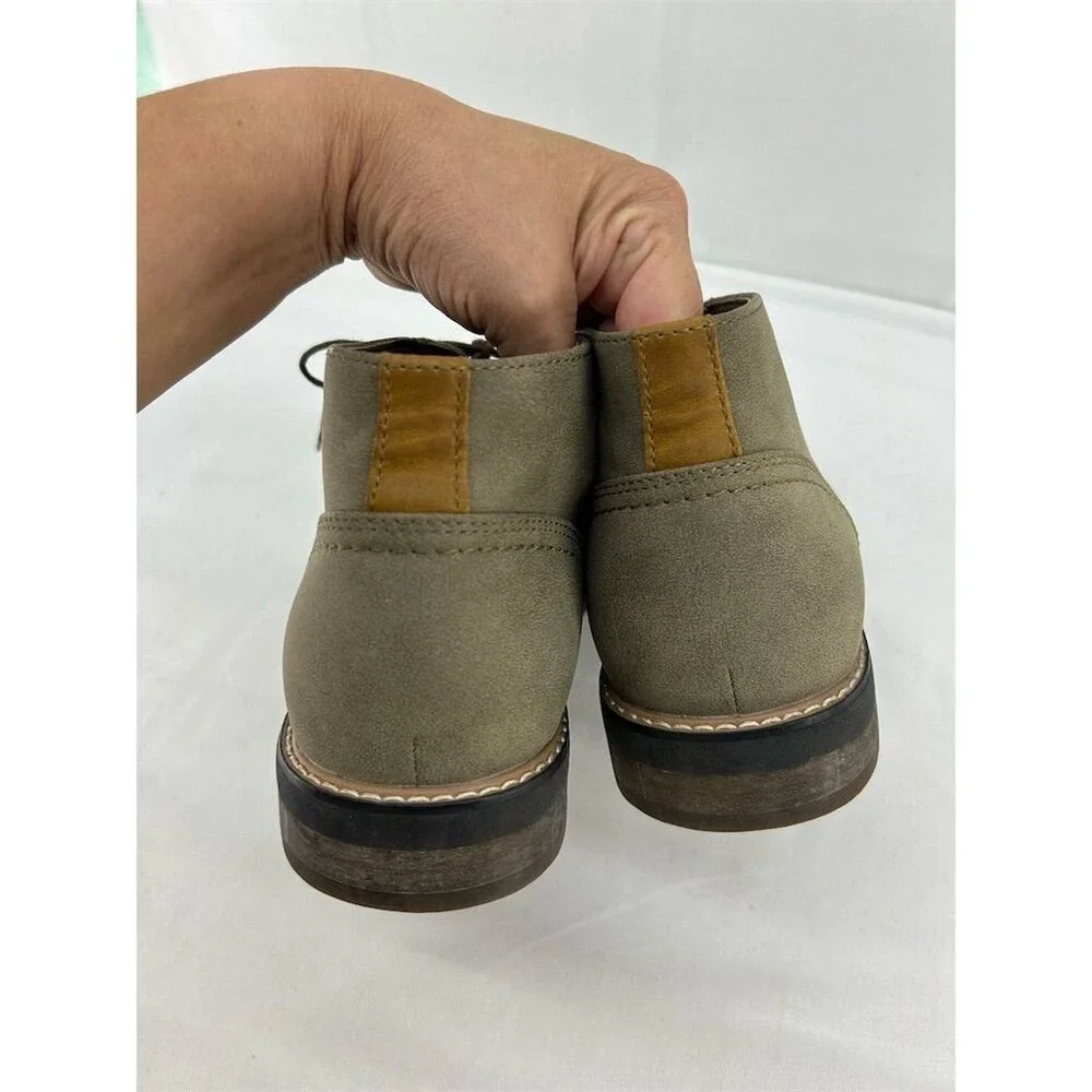 HAWKER RYE Abigovia Men's Green Gray Suede Chukka Boots Size 10